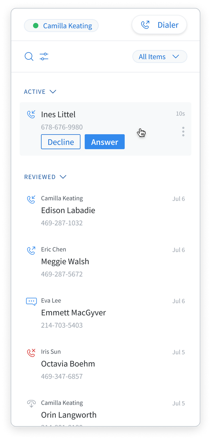 Placing and answering calls in Lead Center CallRail Help Center